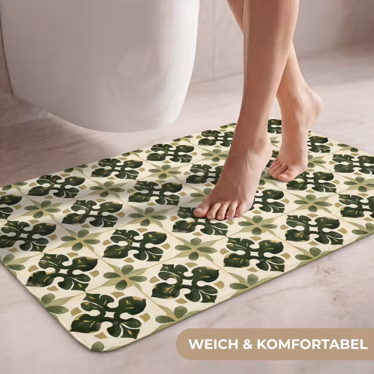 Patroon - Tegel - Groen WCmat middel 1009 -USP_ZachtDE