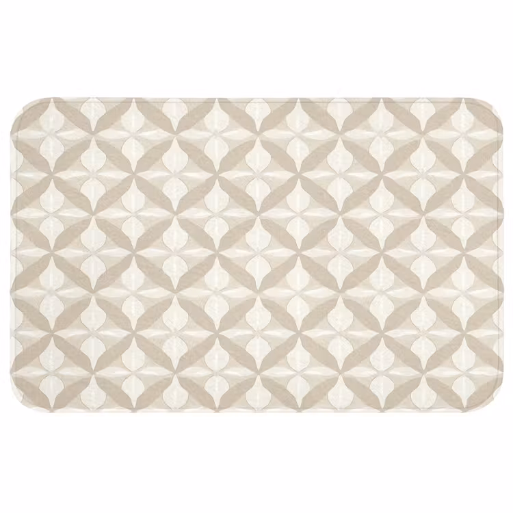 Patroon - Klassiek - Beige WCmat middel 1009 -3d
