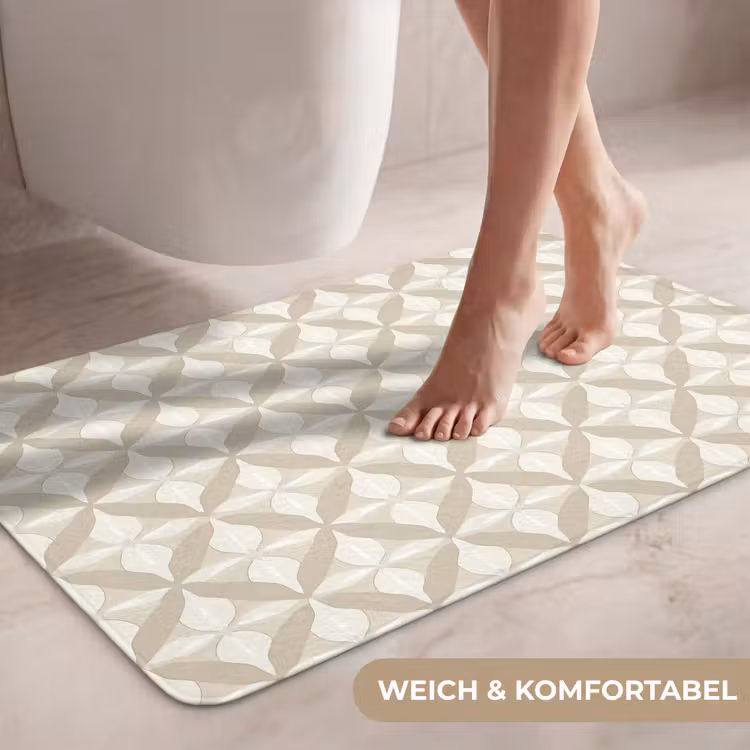Patroon - Klassiek - Beige WCmat middel 1009 -USP_ZachtDE