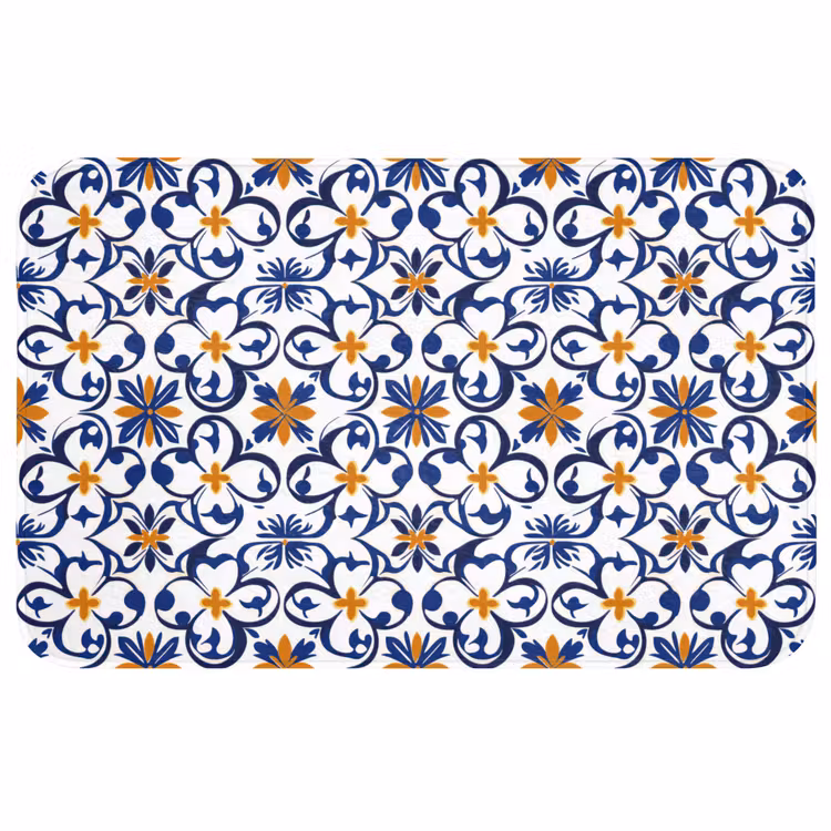 Patroon - Modern - Kleurrijk WCmat middel 1009 -3d