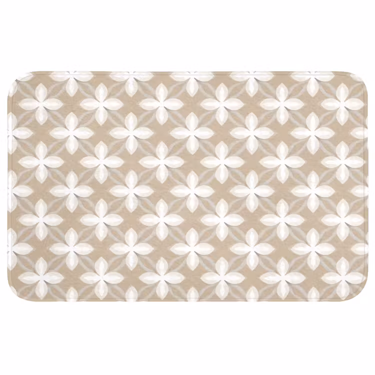 Patroon - Symmetrisch - Beige WCmat middel 1009 -3d