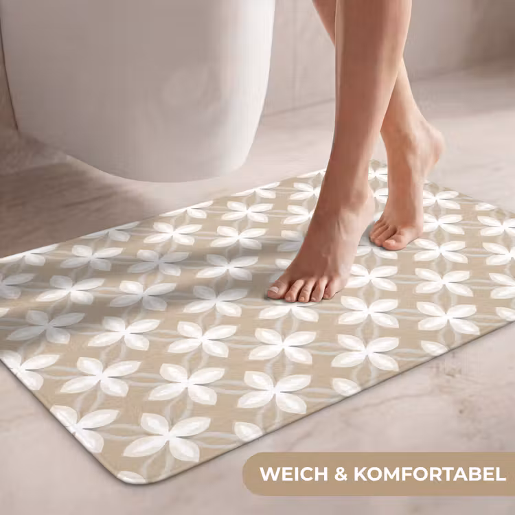 Patroon - Symmetrisch - Beige WCmat middel 1009 -USP_ZachtDE