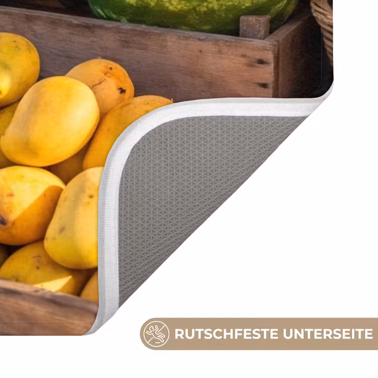 WC Vorleger - Obst – Strand – Tropisch - Fruit - Strand - Tropisch WCmat U-uitsnede middel