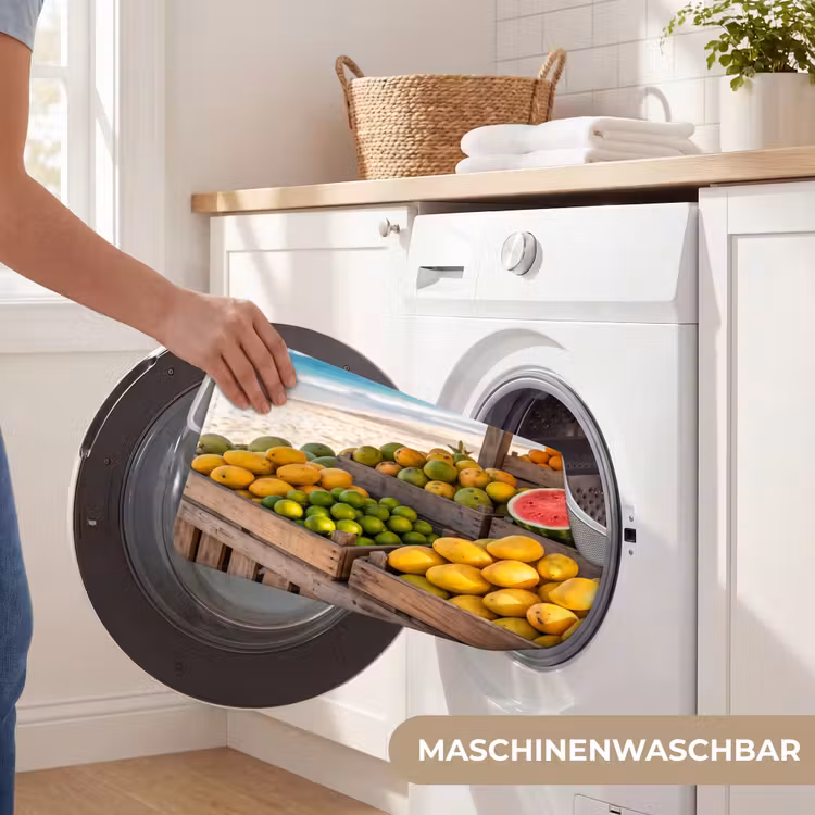 WC Vorleger - Obst – Strand – Tropisch - Fruit - Strand - Tropisch WCmat U-uitsnede middel
