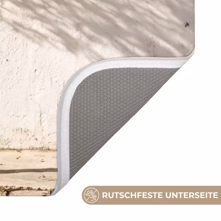 WC Vorleger - Olivenbaum – Wand – weiß - Olijfboom - muur - wit WCmat U-uitsnede middel
