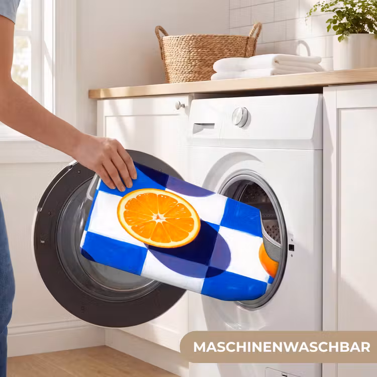 WC Vorleger - Orange – Kariert – Essen - Sinaasappel - Geruit - Eten WCmat U-uitsnede middel