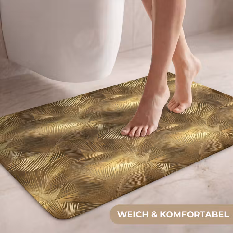 Palm - Waaier - Goud WCmat middel 1009 -USP_ZachtDE