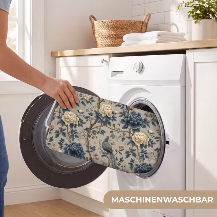 Pauw - Bloemen - Blauw WCmat middel 1009 -USP_WasbaarDE
