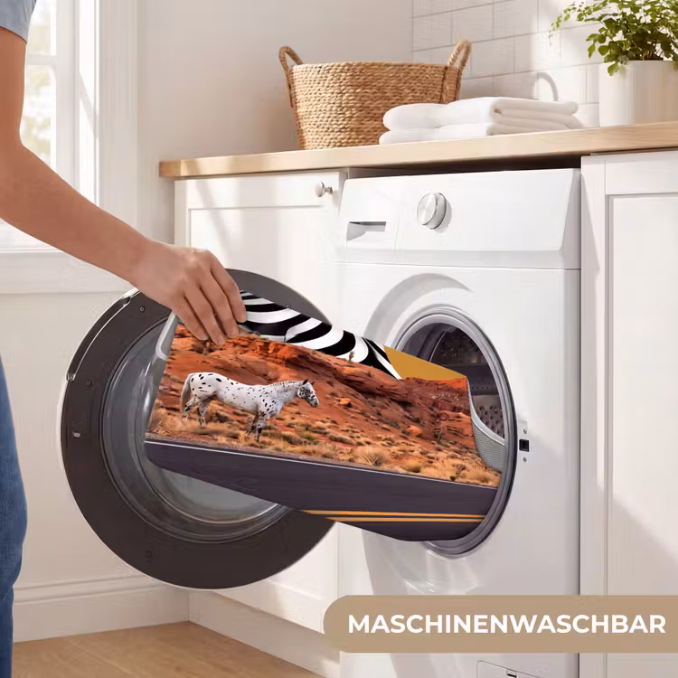 WC Vorleger - Pferd – Wüste – Natur - Paard - Woestijn - Natuur WCmat U-uitsnede middel