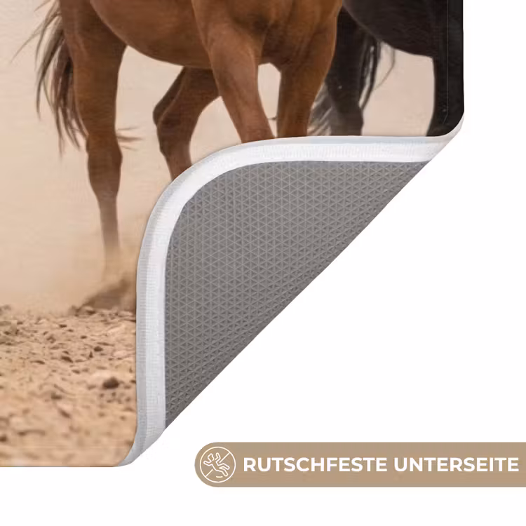 Kudde paarden - Stofwolk - Bruin - Zwart WCmat middel -USP_AntislipDE