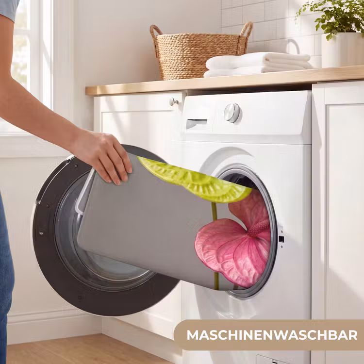 Planten - Anthurium - Groen - Roze WCmat middel -USP_WasbaarDE