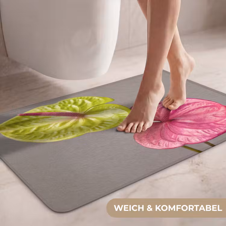 Planten - Anthurium - Groen - Roze WCmat middel -USP_ZachtDE