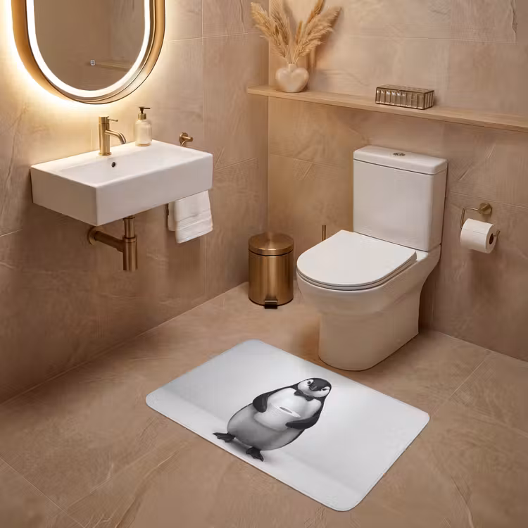 Pinguïn - WC rol - Wit WCmat middel -sfeer3