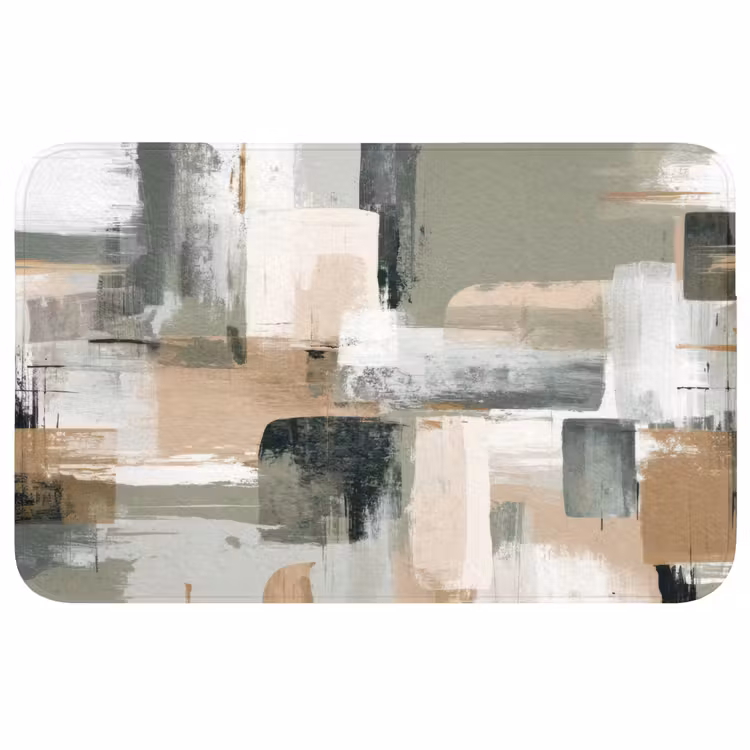 Penseelstreken - Abstract - Aardetinten WCmat middel -3d