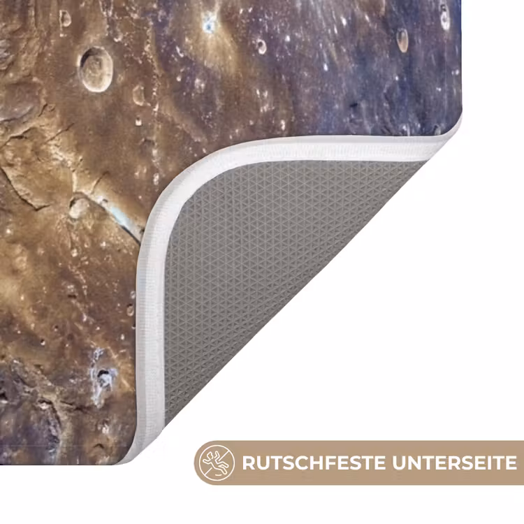 WC Vorleger - Planet – Krater – Weltraum - Planeet - Kraters - Ruimte WCmat U-uitsnede middel