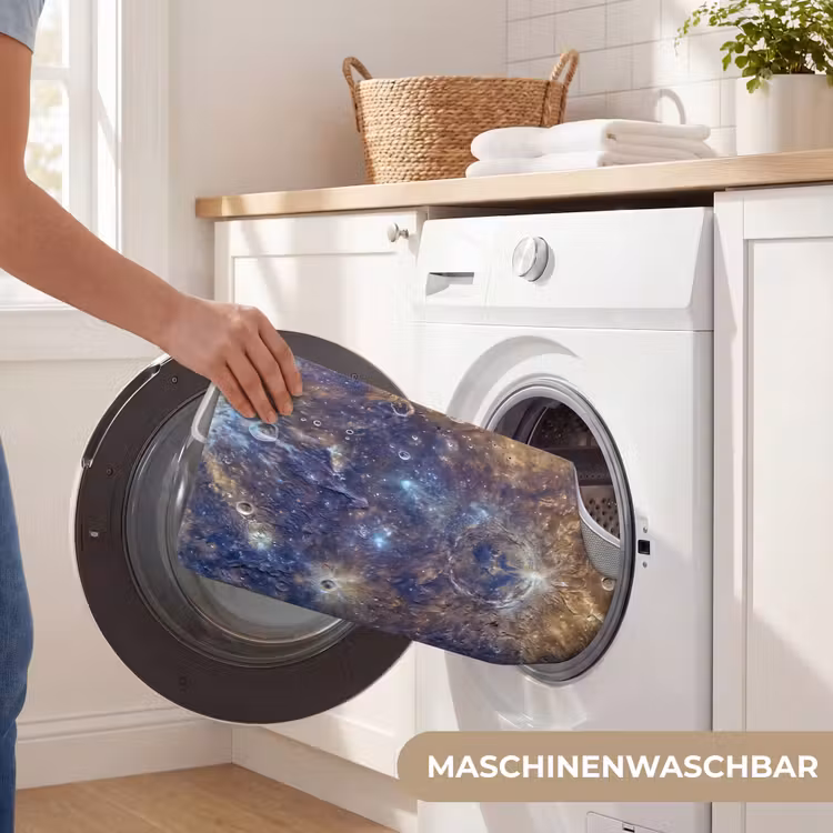 WC Vorleger - Planet – Krater – Weltraum - Planeet - Kraters - Ruimte WCmat U-uitsnede middel