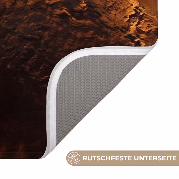 WC Vorleger - Planet – Weltraum – Orange - Planeet - Ruimte - Oranje WCmat U-uitsnede middel