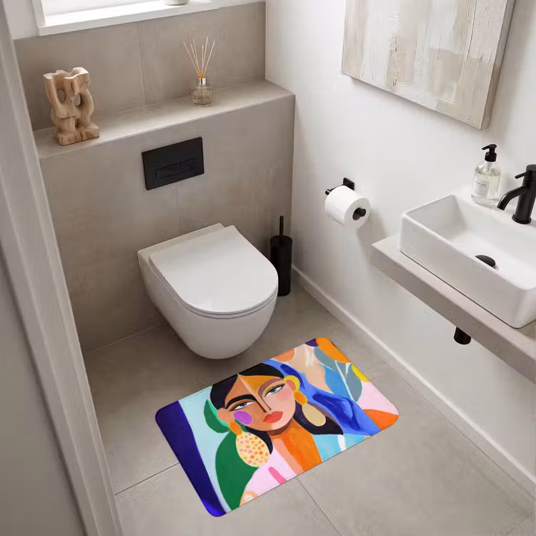 Portret - Vrouw - Modern WCmat middel -sfeer1