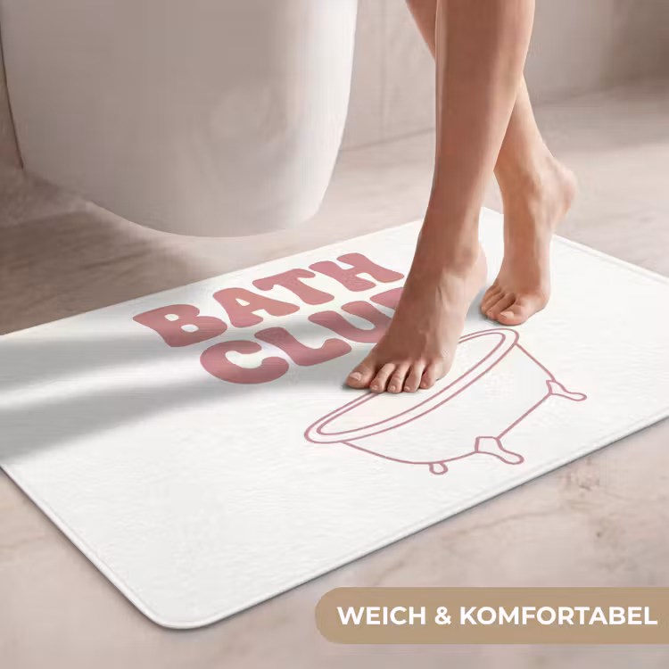 Retro - Bad - Roze WCmat middel -USP_ZachtDE