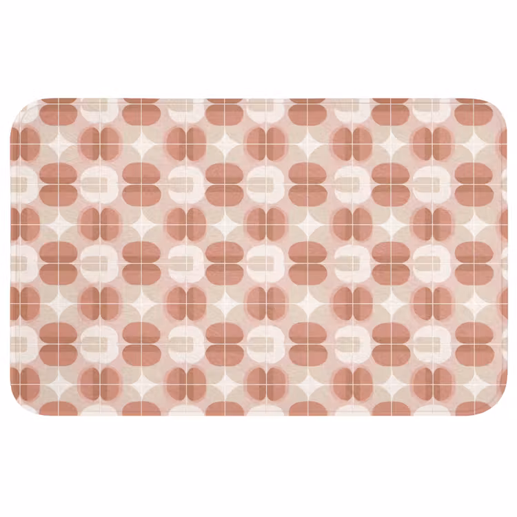 Retro - Klassiek - Roze WCmat middel 1009 -3d