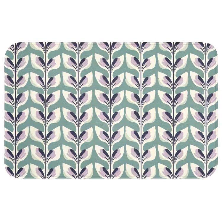 Retro - Modern - Groen WCmat middel 1009 -3d