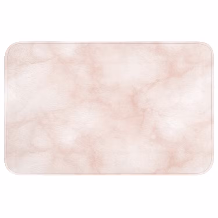 Roze - Marmer - Crème WCmat middel 1009 -3d