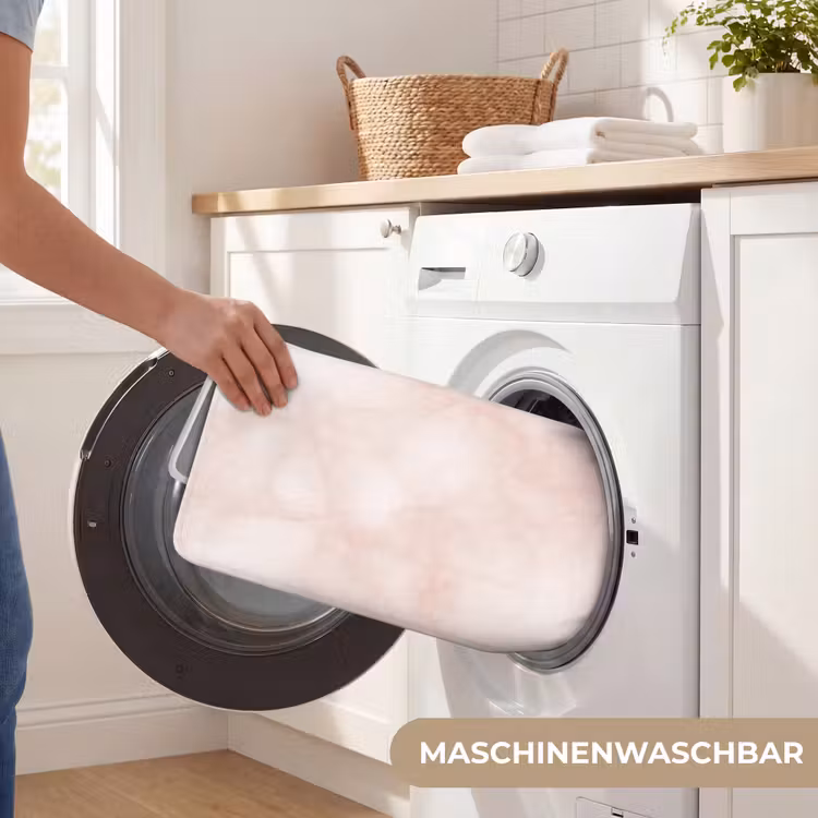 Roze - Marmer - Crème WCmat middel 1009 -USP_WasbaarDE