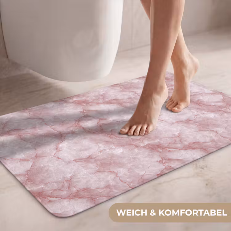 Roze - Kwartsmarmer - Aders WCmat middel 1009 -USP_ZachtDE