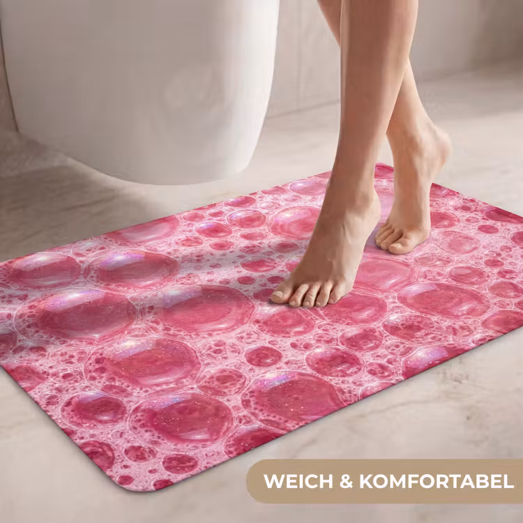 Roze - Schuim - Bubbels WCmat middel -USP_ZachtDE