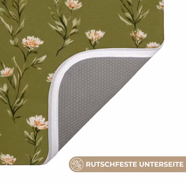 Landelijk - Bloemen - Groen WCmat middel 1009 -USP_AntislipDE