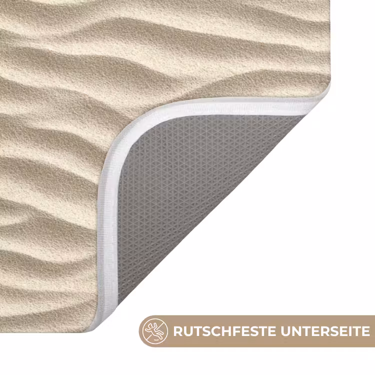 Zand - Golven - Beige WCmat middel 1009 -USP_AntislipDE