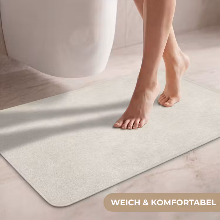 Zandkleurig - Modern - Egaal WCmat middel 1009 -USP_ZachtDE