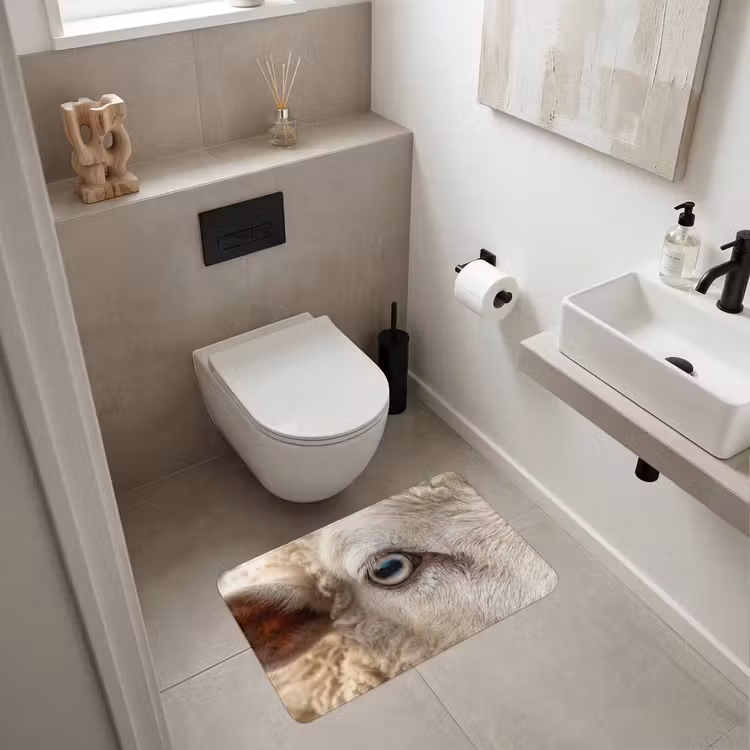 Schaap - Oog - Wit WCmat middel -sfeer1