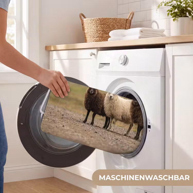 Schapen - Bruin - Wit - Grindpad WCmat middel -USP_WasbaarDE