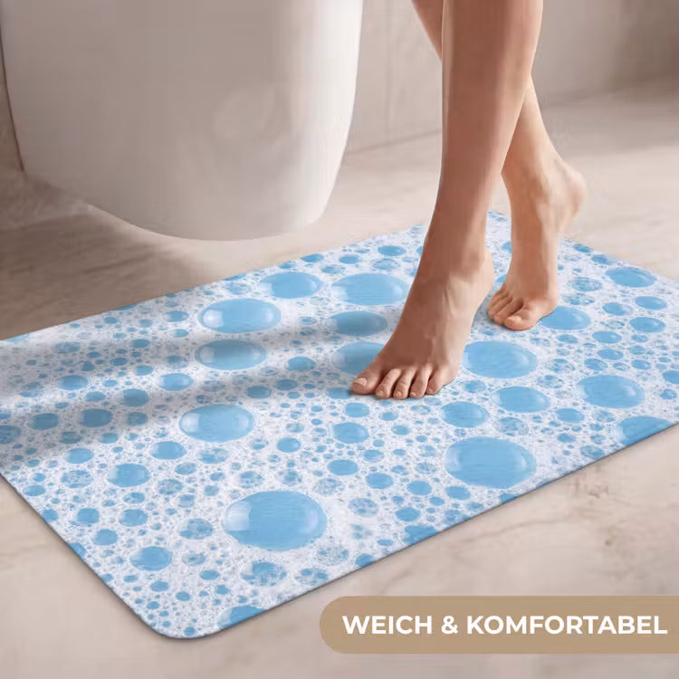Schuim - Bubbels - Blauw WCmat middel -USP_ZachtDE
