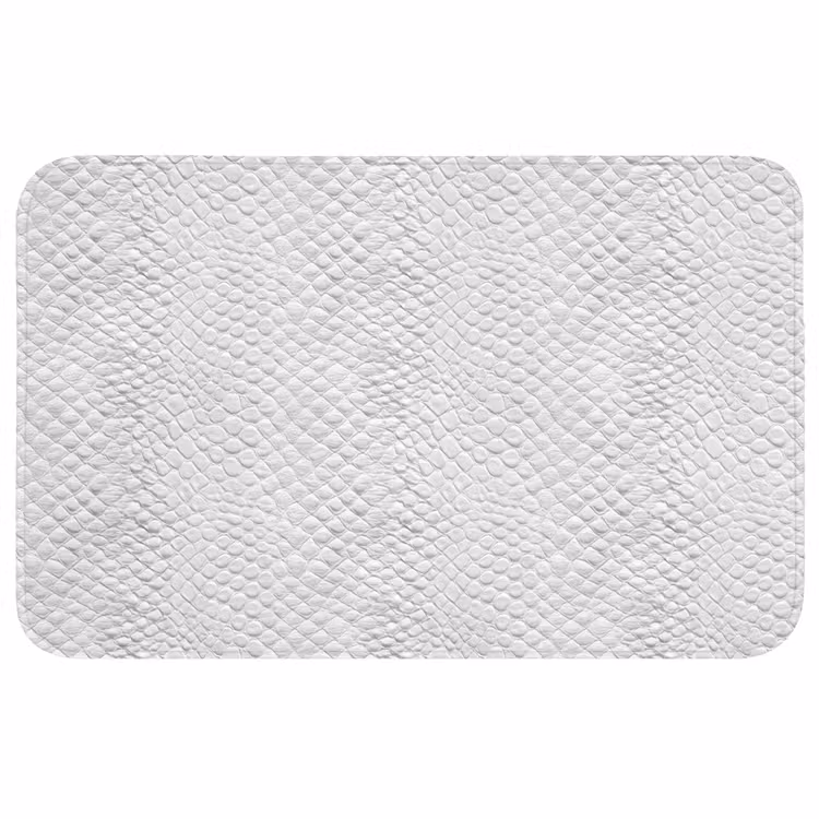 Slang - Patroon - Wit WCmat middel 1009 -3d