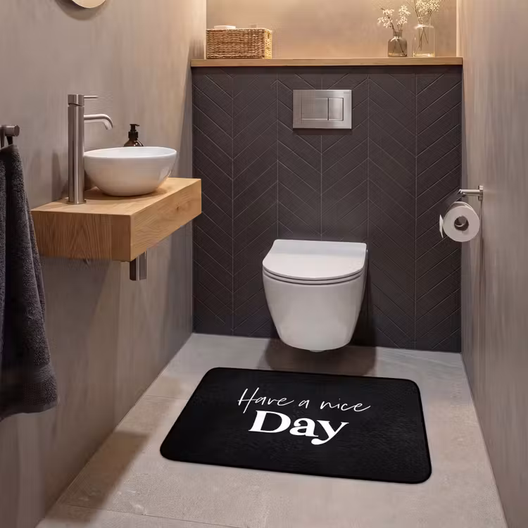 Have a nice day - Quotes - Zwart - Spreuken WCmat middel -sfeer2