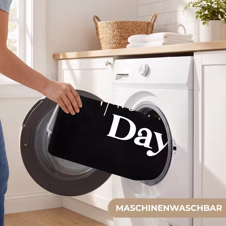 Have a nice day - Quotes - Zwart - Spreuken WCmat middel -USP_WasbaarDE