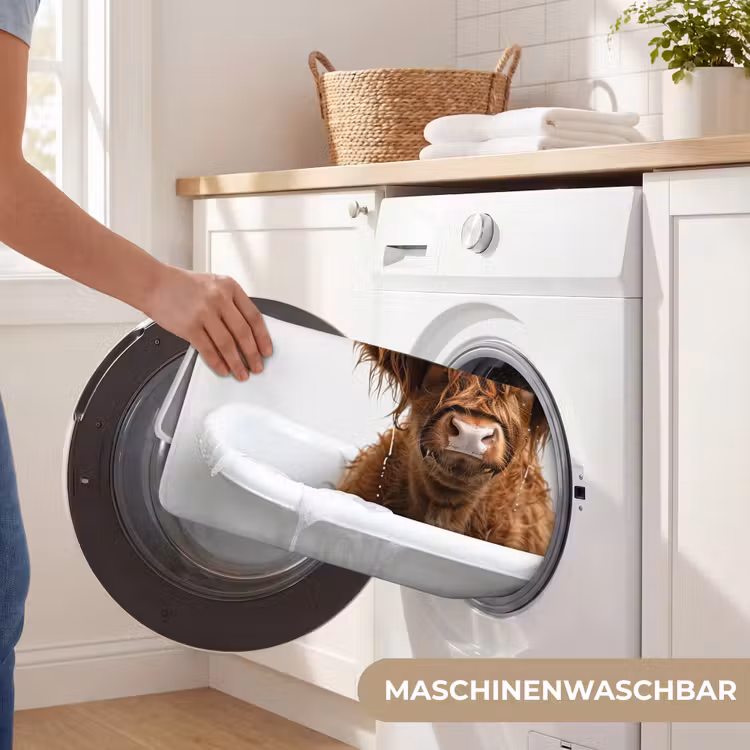 Schotse Hooglander - Bad - Koe - Dieren - Schuim WCmat middel -USP_WasbaarDE