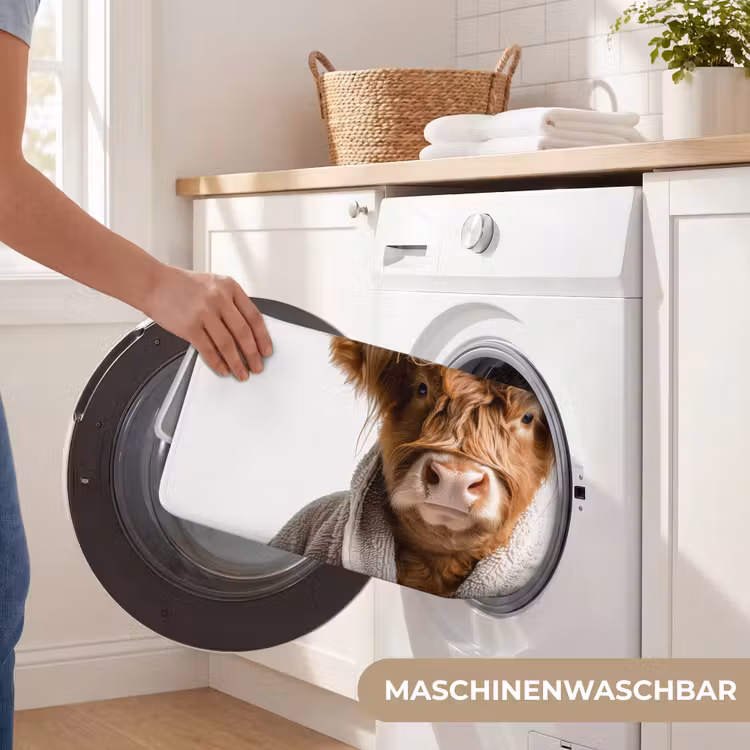 Schotse hooglander - Badjas - Koe - Dieren WCmat middel -USP_WasbaarDE