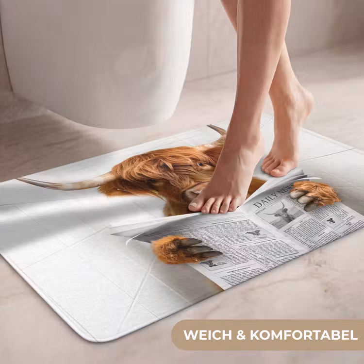 Schotse Hooglander - Dier - Krant - Toilet WCmat middel -USP_ZachtDE