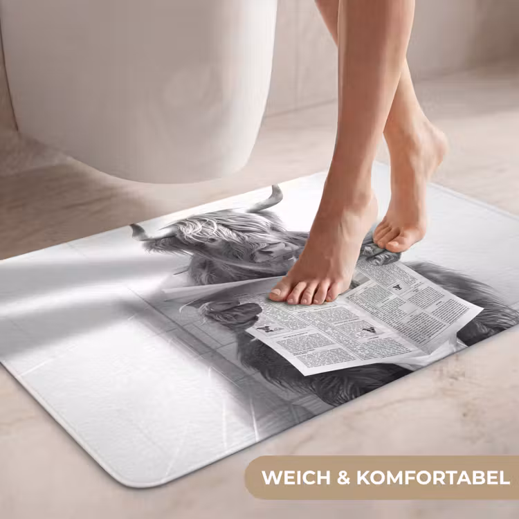 Schotse Hooglander - Dier - Krant - WC WCmat middel -USP_ZachtDE