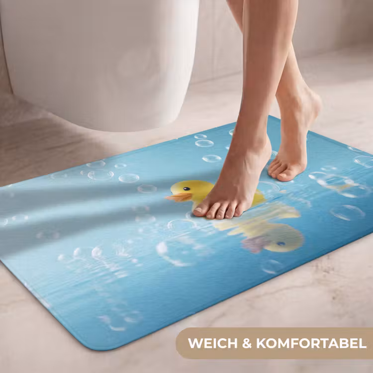 Bubbels - Badeend - Geel WCmat middel -USP_ZachtDE