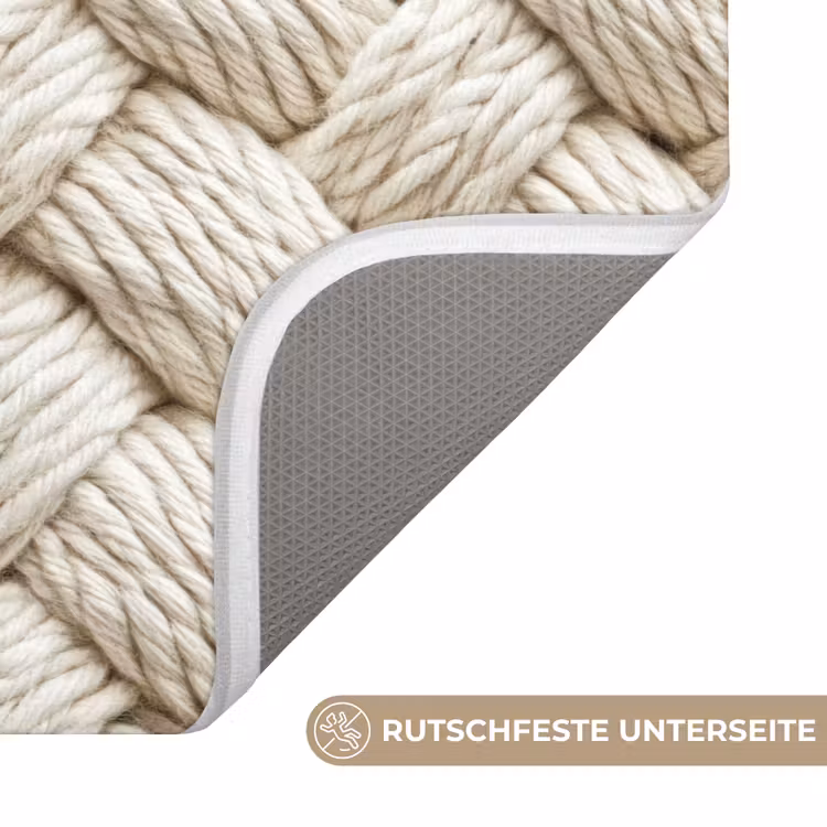 Touw - Gebreid - Beige WCmat middel 1009 -USP_AntislipDE