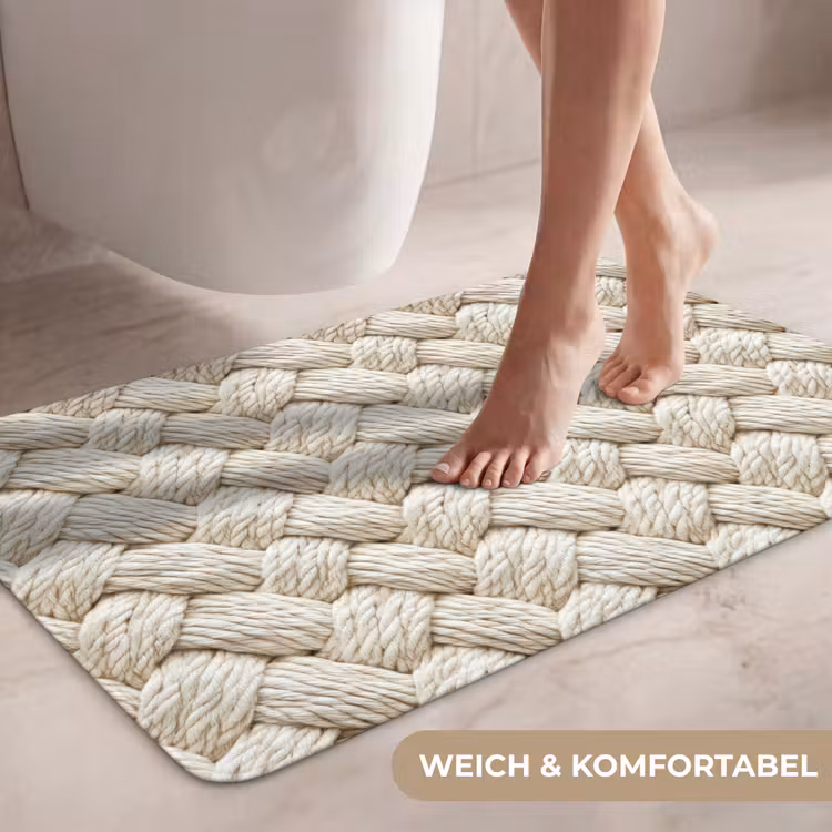 Touw - Gebreid - Beige WCmat middel 1009 -USP_ZachtDE