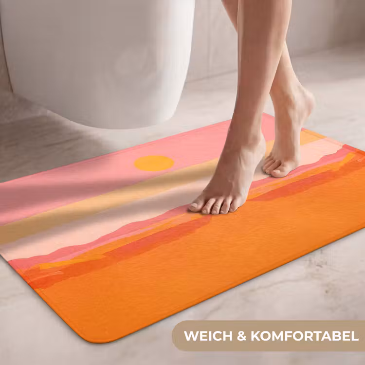 Zon - Abstract - Landschap - Oranje WCmat middel -USP_ZachtDE