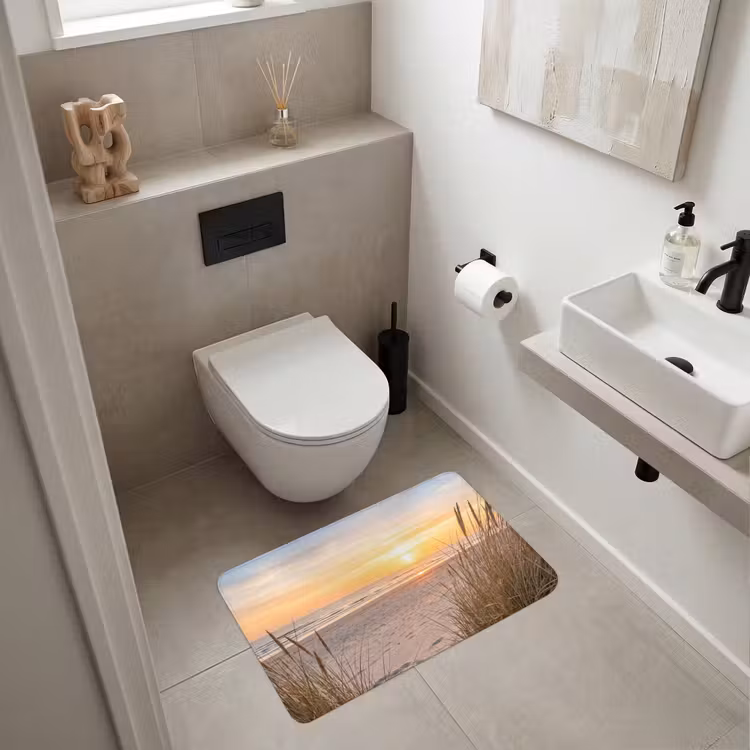 Zonsondergang - Duinen - Zee WCmat middel -sfeer1