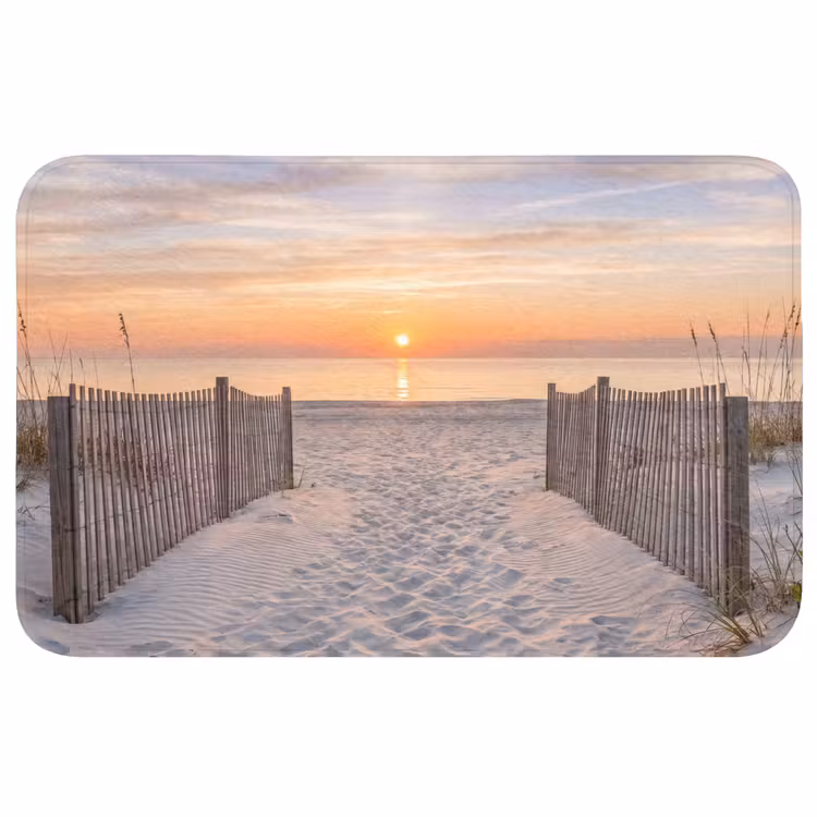 Zonsondergang - Strand - Zand WCmat middel -3d