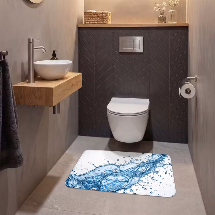 Spash - Water - Blauw WCmat middel -sfeer2