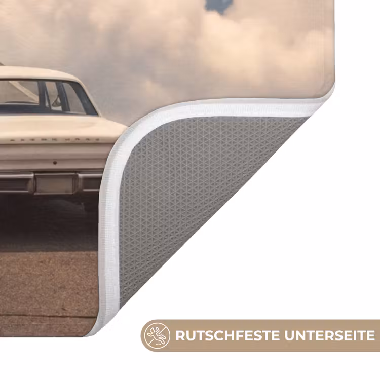 WC Vorleger - Straße – Mond – Nacht - Weg - Maan - Nacht WCmat U-uitsnede middel